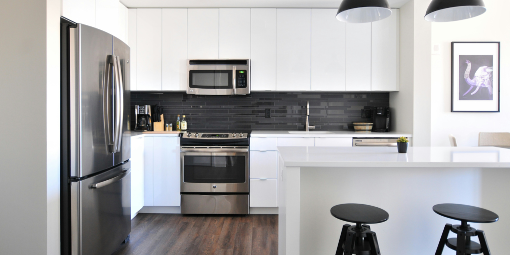 contemporary kitchen with island