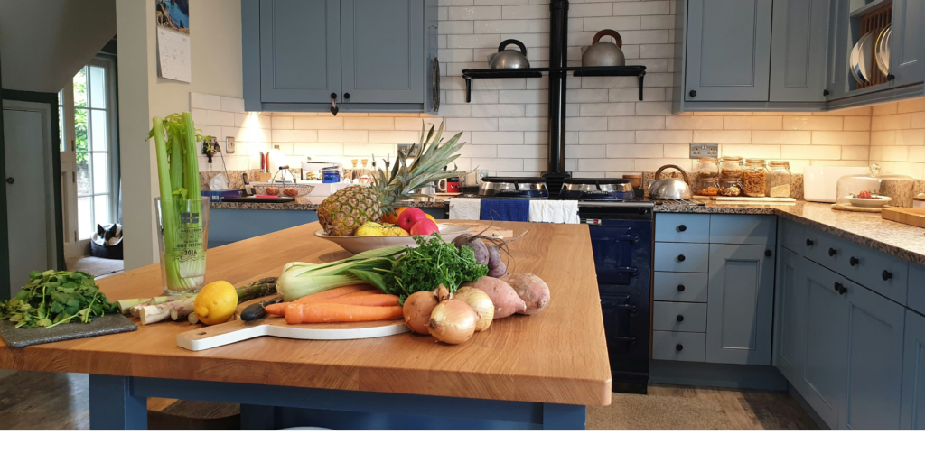 Traditional kitchen with island